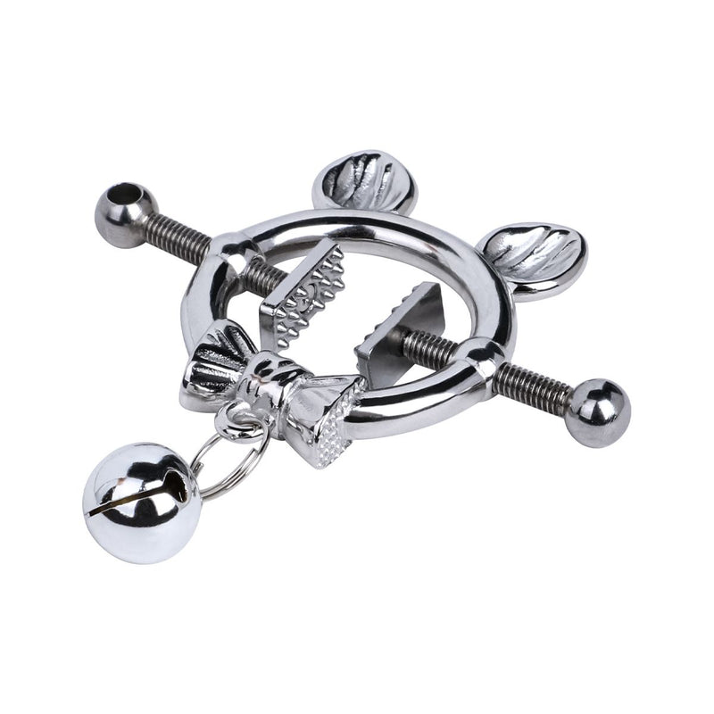 Kiotos - Kittenoortjes met Strik en Belletje - Tepelklemmen met ketting