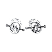 Kiotos - Flaming Skull - Tepelklemmen met ketting