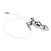 Kiotos - Holle Penisplug - Holle Dilator - Met Holle Geribbelde Buttplug - Ass Lock - RVS