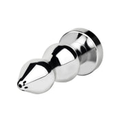 Kiotos - Holle Penisplug - Holle Dilator - Met Holle Geribbelde Buttplug - Ass Lock - RVS