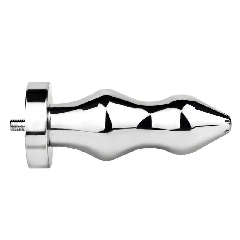 Kiotos - Holle Penisplug - Holle Dilator - Met Holle Geribbelde Buttplug - Ass Lock - RVS