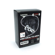 Kiotos - Holle Penisplug - Holle Dilator - Met Holle Geribbelde Buttplug - Ass Lock - RVS