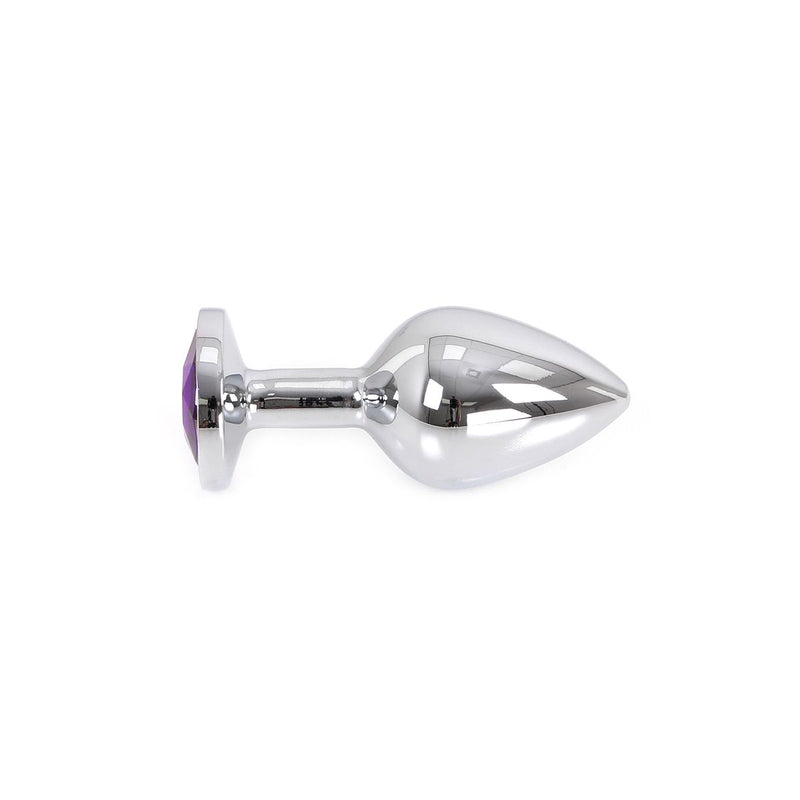 Kiotos - Buttplug Aluminium - Lichtgewicht - Paarse Siersteen