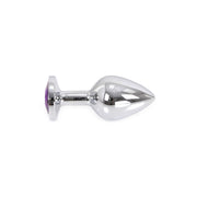 Kiotos - Buttplug Aluminium - Lichtgewicht - Paarse Siersteen
