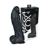 Kiotos Cox Mega Dildo Nr. 6 - 28 x 7,4 cm - Zwart