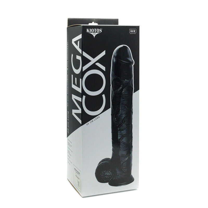 Kiotos Cox Mega Dildo Nr. 9 - 48 x 8 cm - Zwart