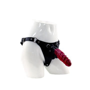 Kiotos COX - Strap-On Set with Monstar Dildo Nr. 74 - Zwart/Rood-Erotiekvoordeel.nl