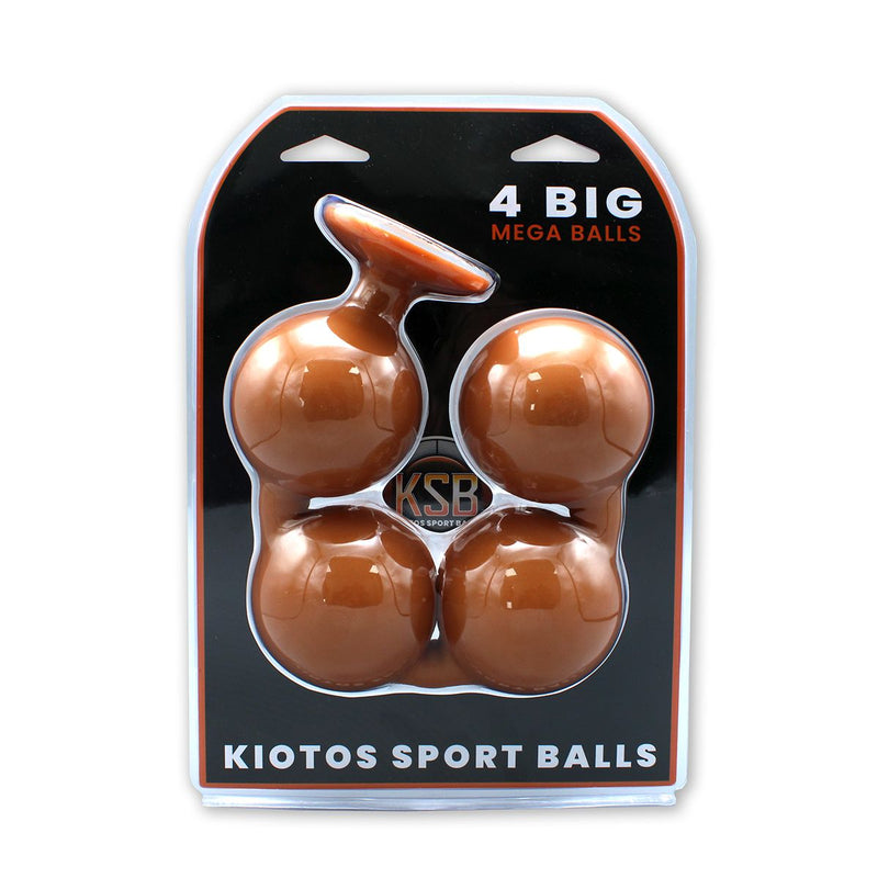 Kiotos - Sport Balls - 4 Grote Anaal Ballen - Siliconen - Diameter 88 mm
