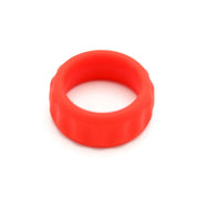 Kiotos - 2 in 1 Siliconen Cockring & Ball Stretcher - Rood/Groen