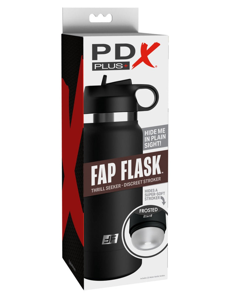 Pipedream - PDX Plus Fap Flask Thrill Seeker Discreet Stroker - Frosted