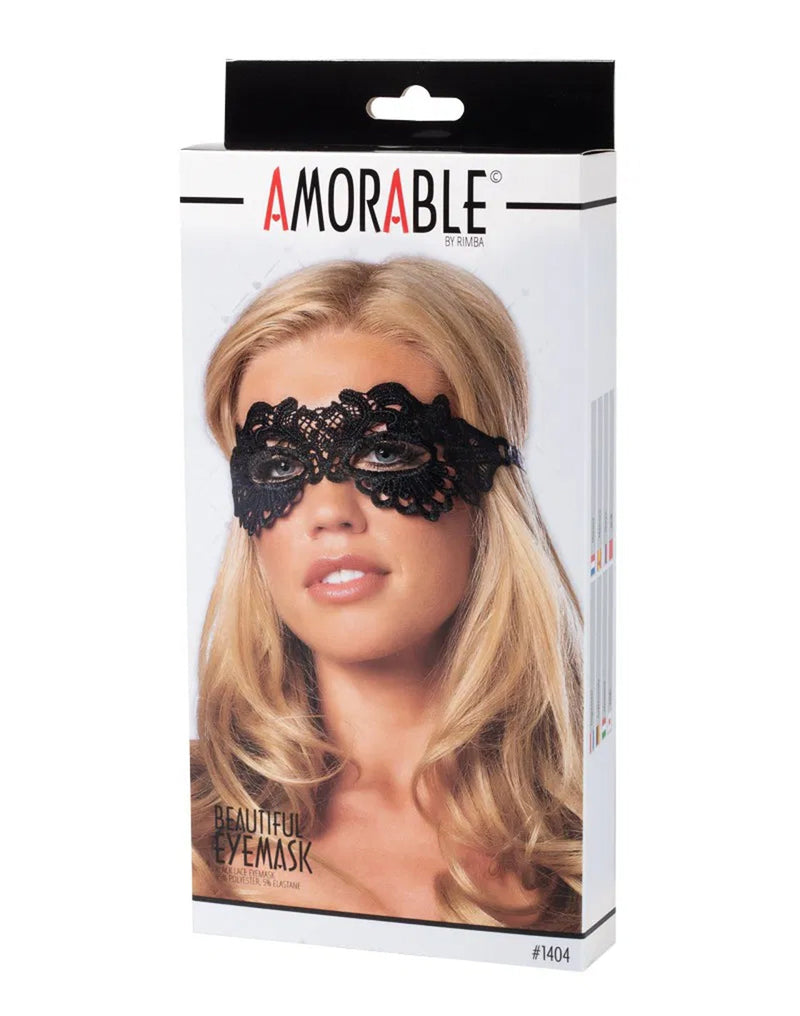 Amorable by Rimba - Kanten Oogmasker - One Size - Zwart