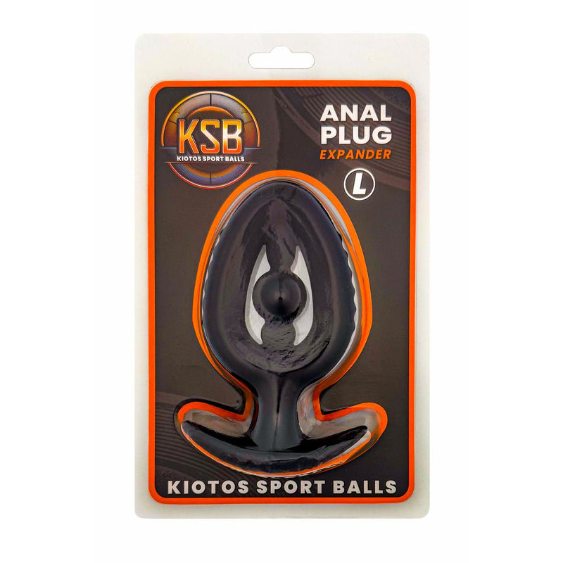 Kiotos - Siliconen Anaal Plug - Expander met Kraal - Zwart