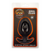 Kiotos - Siliconen Anaal Plug - Expander met Kraal - Zwart