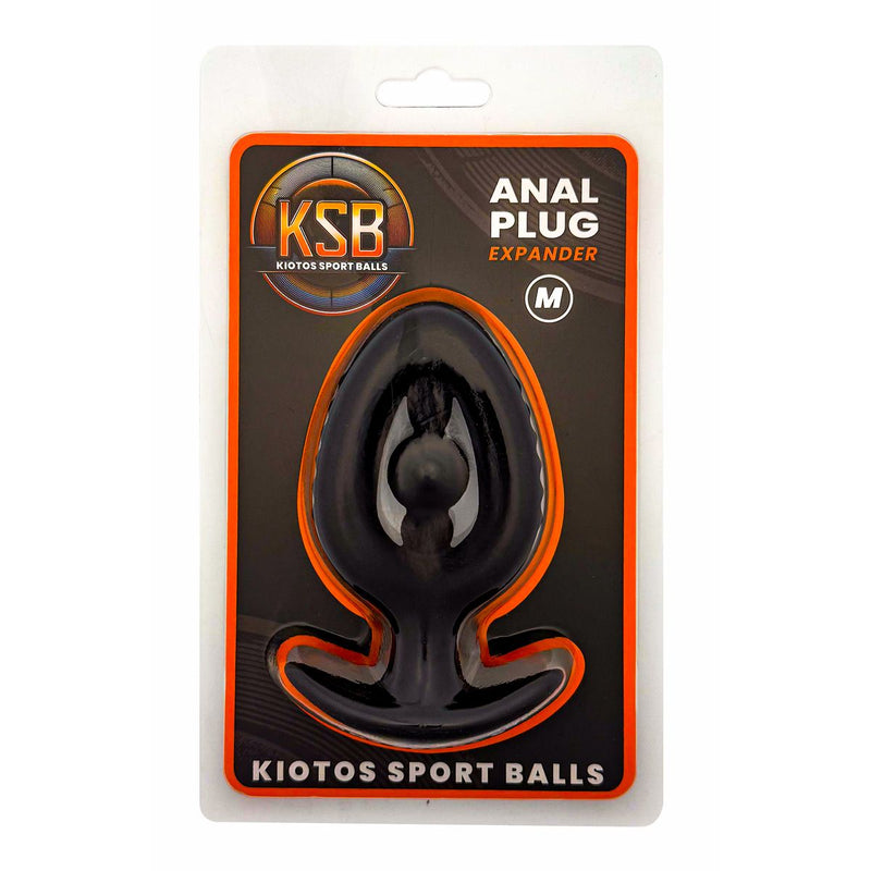 Kiotos - Siliconen Anaal Plug - Expander met Kraal - Zwart
