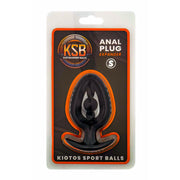 Kiotos - Siliconen Anaal Plug - Expander met Kraal - Zwart